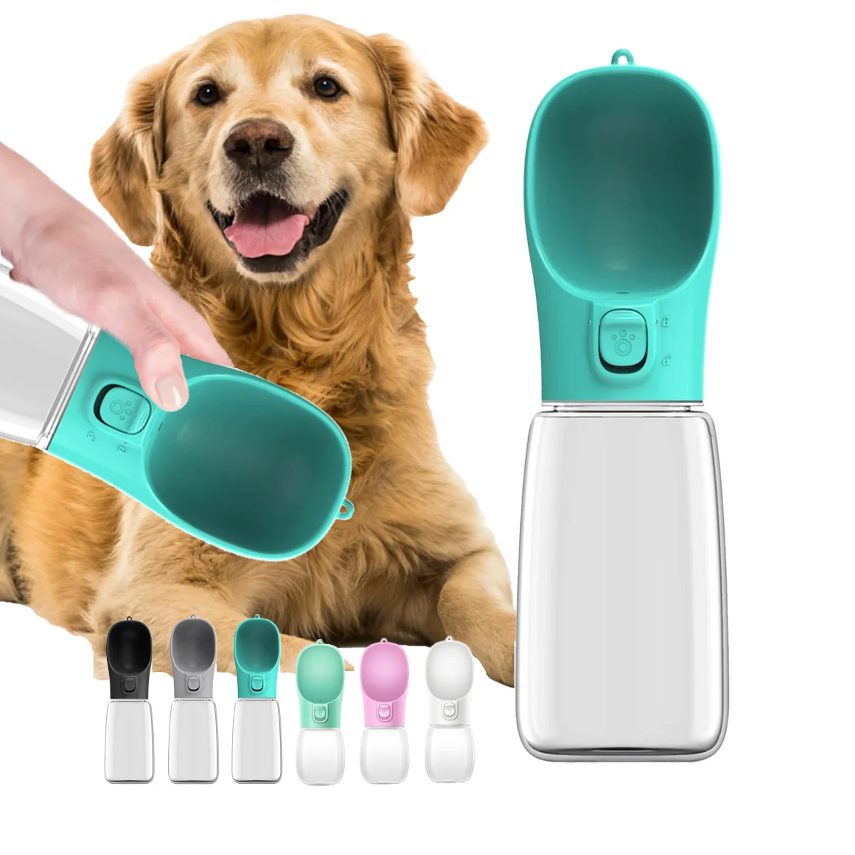 Botella de agua para perros y gatos, cuenco para beber para gatos, suministros para mascotas, botellas portátiles para perros pequeños y grandes, para caminar al aire libre