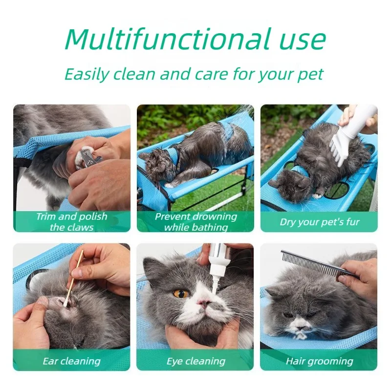 Mesa plegable baño gatos perros pequeños cinturones antideslizantes - imagen 3