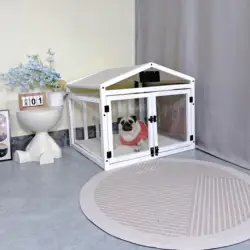 Casa de madera impermeable para perro pequeño – Interior y exterior