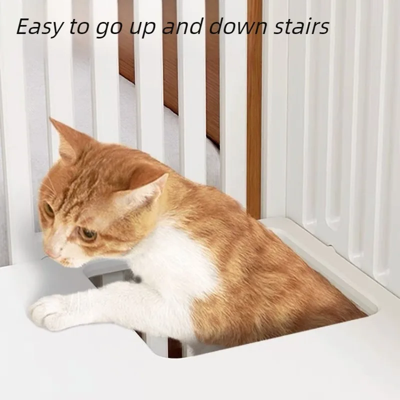 Mueble divisor con caja de arena para gatos – 2 en 1 con ruedas - imagen 4