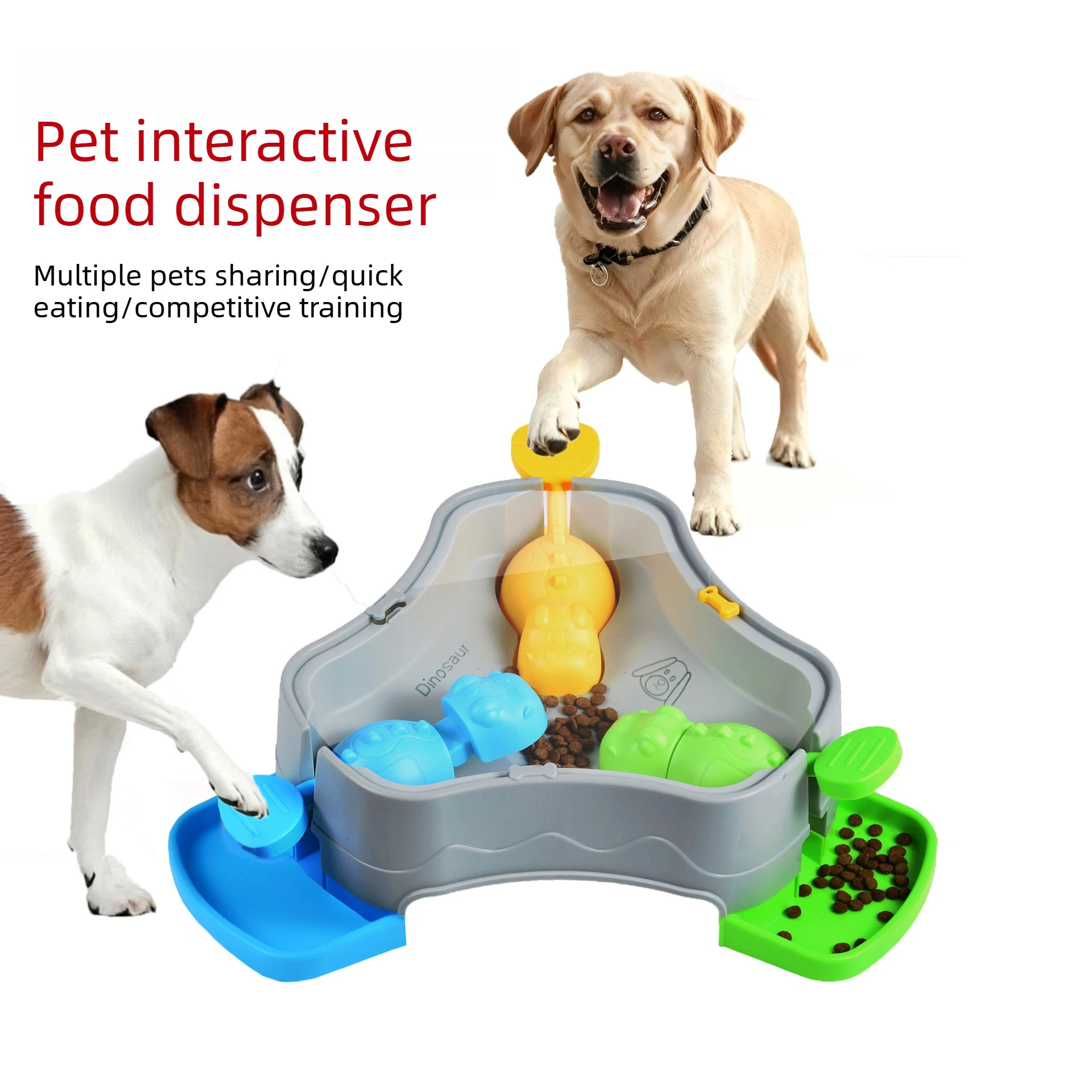 Comedero lento antiasfixia de acero para perros y gatos duradero - imagen 5