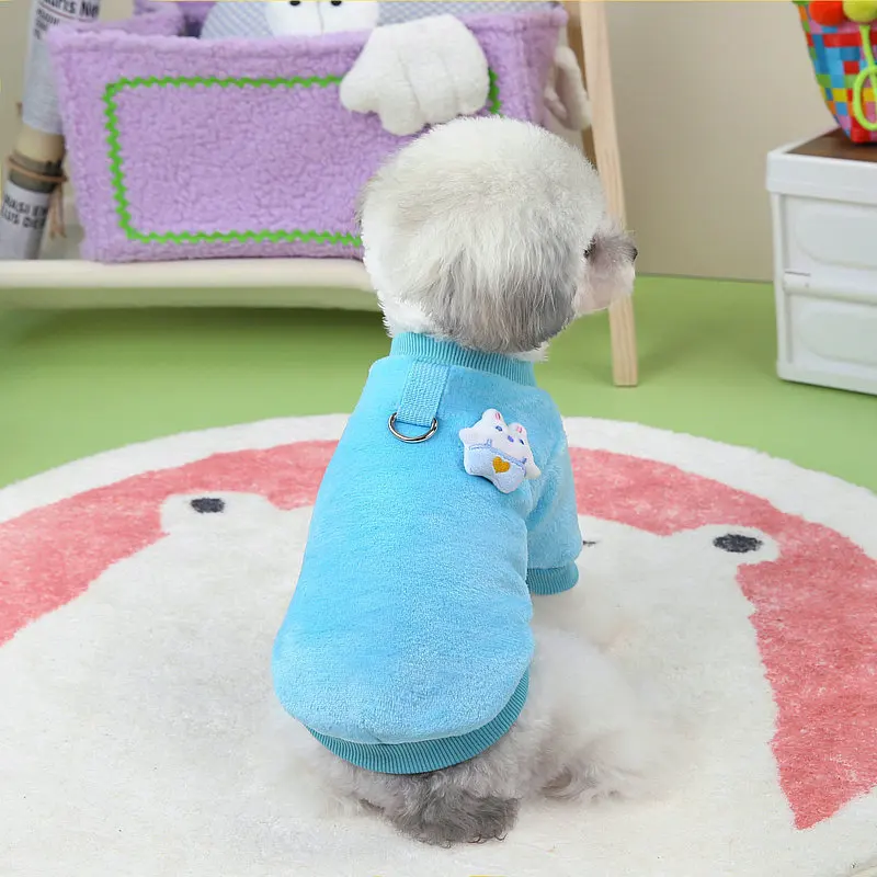 Chaleco de lana suave para cachorros, ropa para perros pequeños y gatos, trajes de invierno para mascotas, disfraz de Bulldog Francés, Chihuahua, caniche, accesorios para mascotas - imagen 5