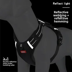 Correa para el pecho para mascotas, cuerda para caminar para perros medianos y grandes, tipo chaleco, correa, cuerda para perros sin rotura, suministros para mascotas