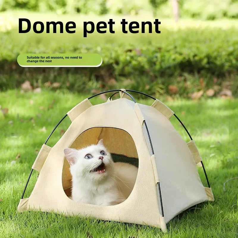 Tienda nido para mascotas, casa Universal para gatos para las cuatro estaciones, cerrada, extraíble y lavable, impermeable para exteriores, tienda de verano para gatos - imagen 3