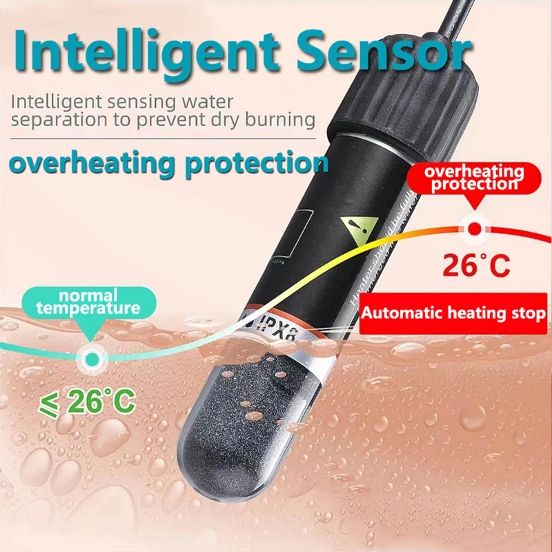 Calentador acuario mini USB sumergible – Termostato constante