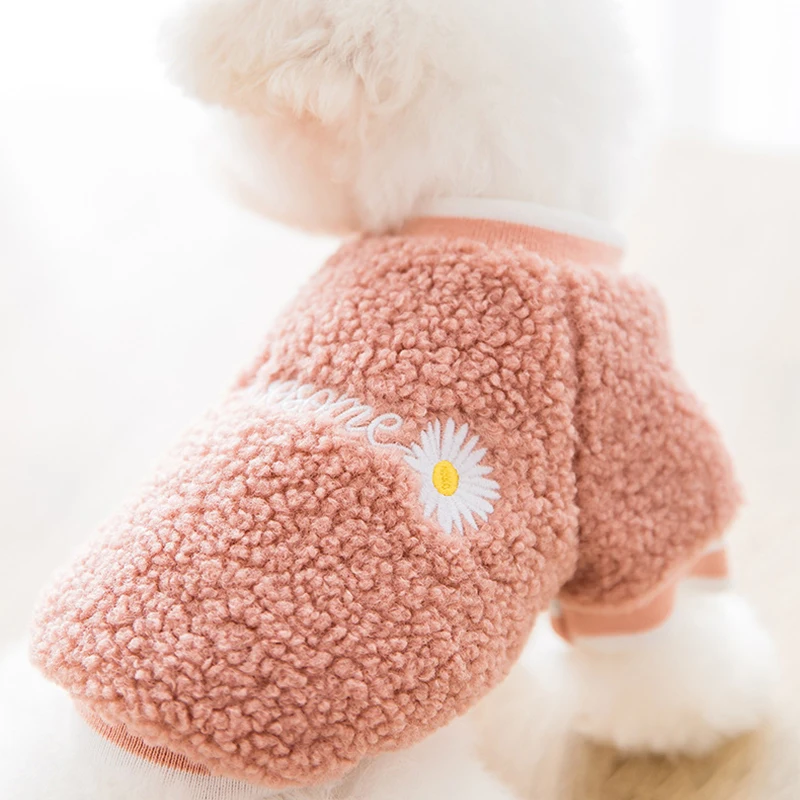 Abrigos de lana para perros pequeños, ropa cálida para mascotas, sudaderas con capucha para cachorros, Chihuahua, Bulldog Francés, disfraz para perros, Invierno - imagen 5