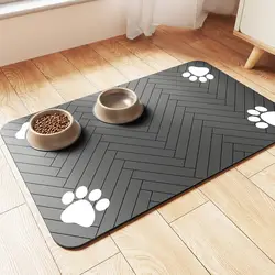 Alfombrilla absorbedora para bowls de perro y gato – Secado rápido