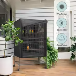 Funda para jaula de pájaros resistente al agua con asas y apertura regulable