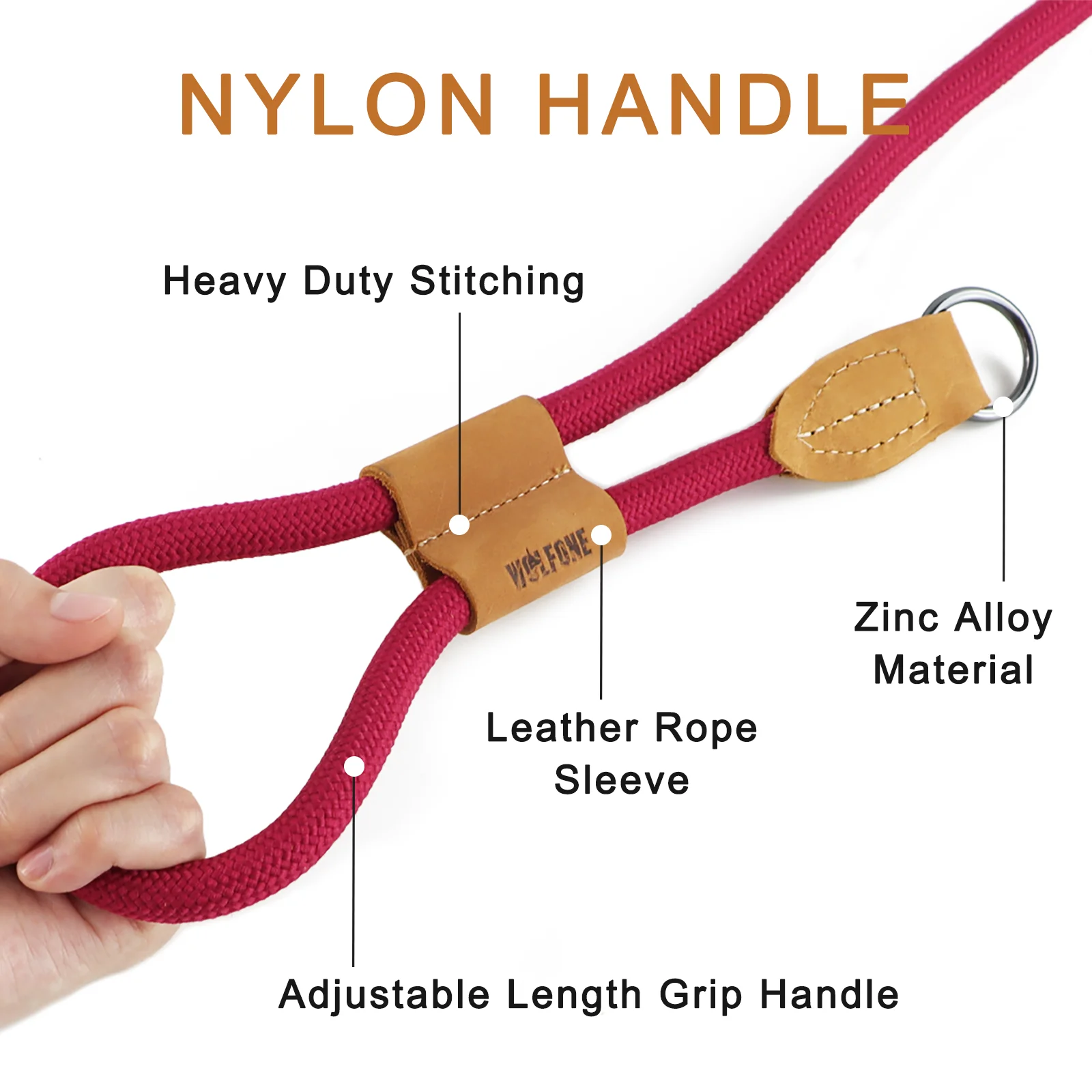 Correa de perro en forma de P ajustable multifuncional, cadena de cintura, cables de cuerda de tracción para correr, caminar, correas manos libres - imagen 4