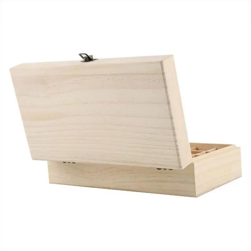 Estuche de transporte de aceite esencial, caja de almacenamiento de madera, organizador, contenedor de aromaterapia, caja de almacenamiento de joyas del Tesoro, 25 rejillas - imagen 2