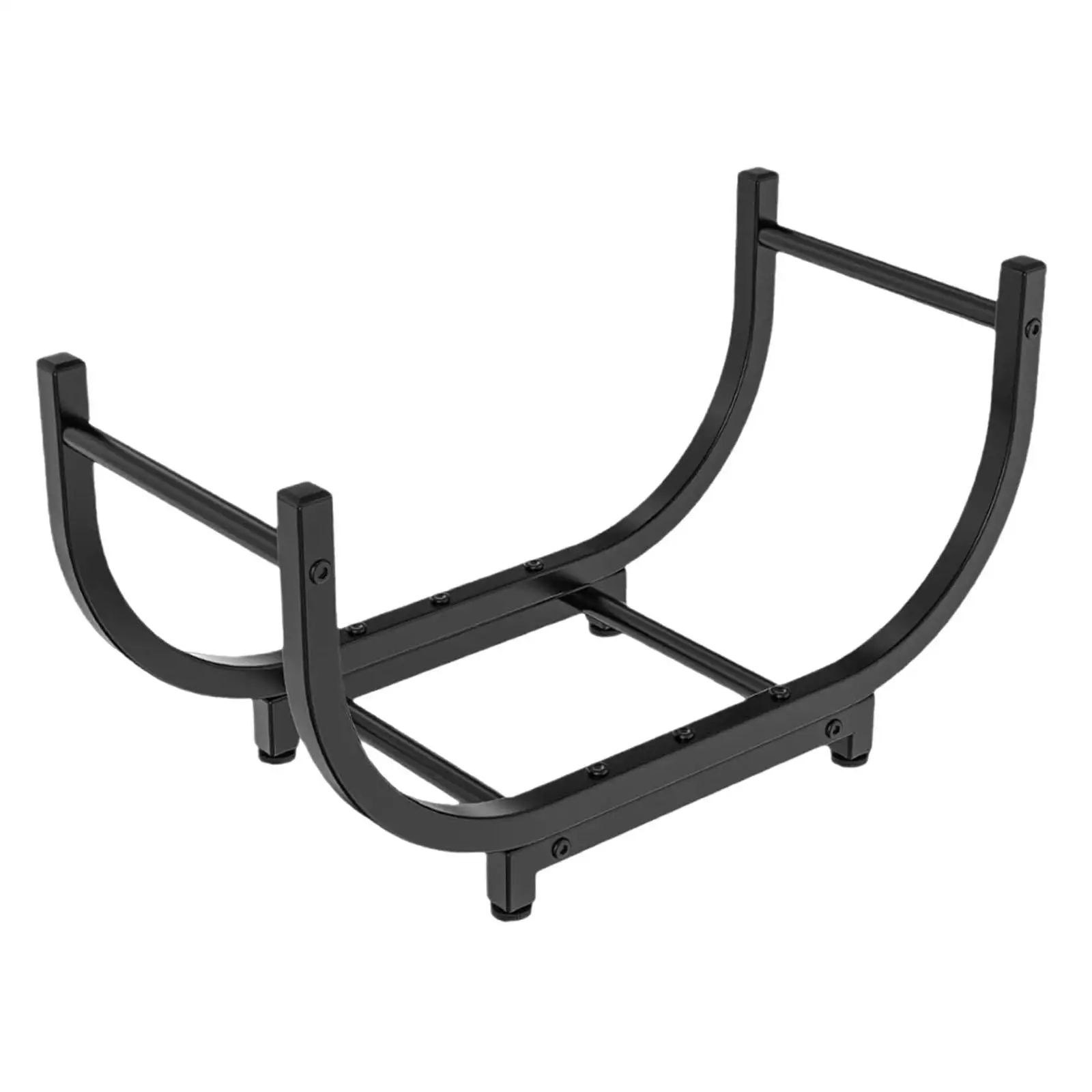 Estante para leña para almacenamiento de chimenea, soporte ligero para almacenamiento de leña - imagen 4