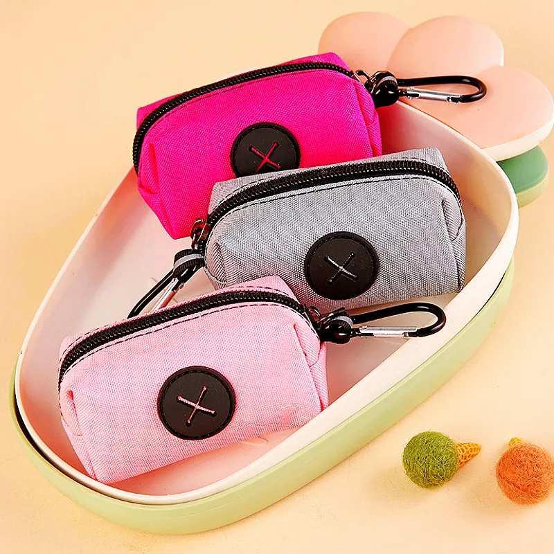 Dispensador de bolsas de caca para perros, soporte portátil para bolsas de caca para perros, dispensador de bolsas de basura para caminar, bolsas de aseo colgantes, productos para mascotas - imagen 2