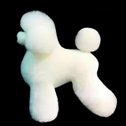 Maniquí de peluquería canina con pelo sintético para Bichón pequeño