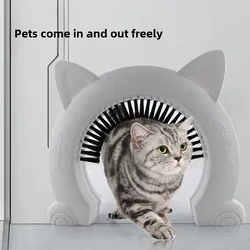 Puerta para mascotas para gatos y perros – interior y exterior, segura