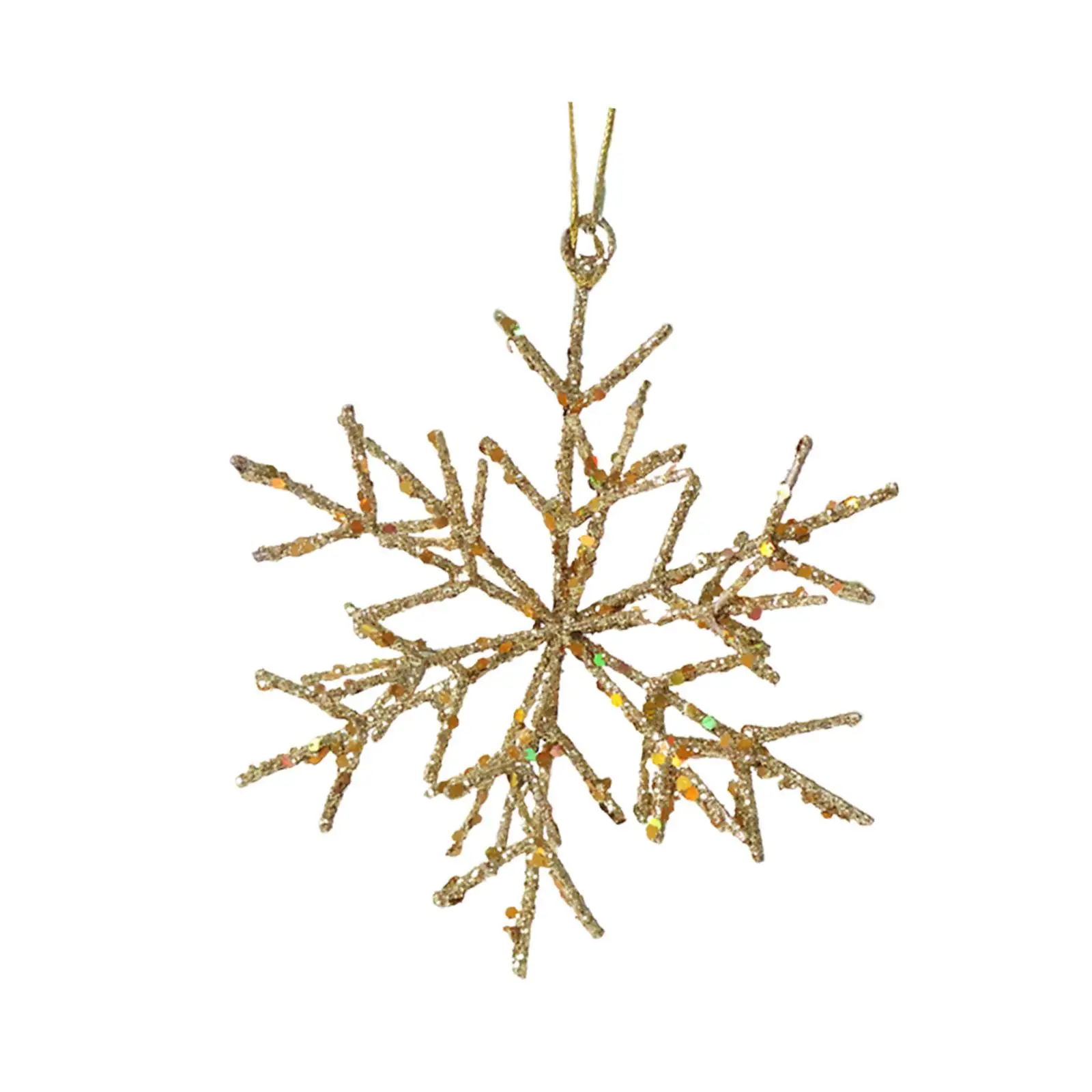 Adornos colgantes de copos de nieve, exhibición navideña, decoración navideña, creativo, clásico, multifuncional, recuerdos de fiesta de año nuevo 3D - imagen 3