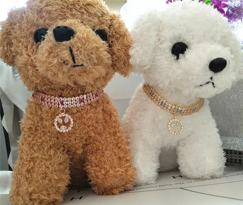 Collar para perro con cristales brillantes y colgante diamante - imagen 5
