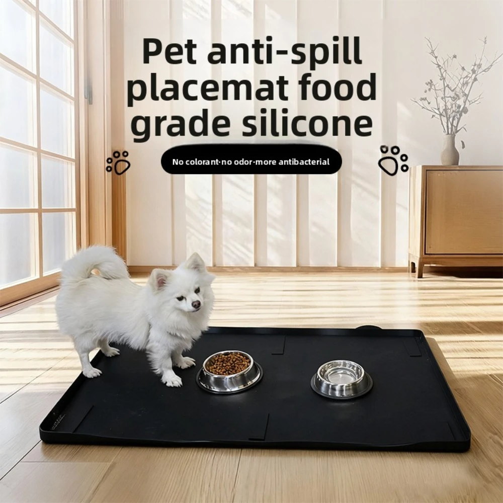 Tapete antiderrames impermeable y antideslizante cuencos gato y perro - imagen 4