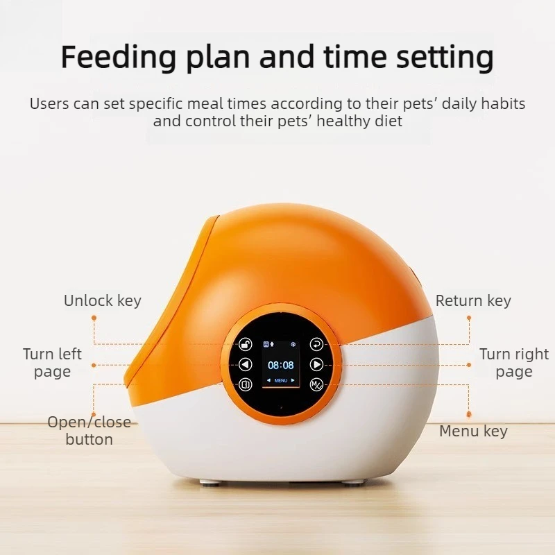 Comedero inteligente automático chip temporizador para perros y gatos - imagen 2