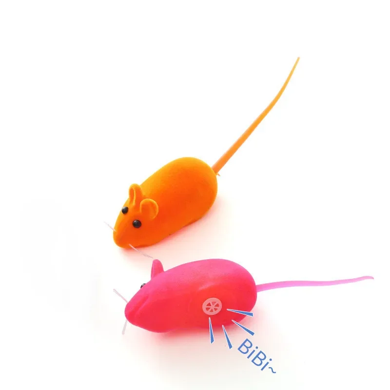 Juguetes para gatos: ratones de goma con sonido interactivo divertido - imagen 5