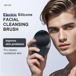 Cepillo facial de silicona recargable, 5 modos, limpieza profunda