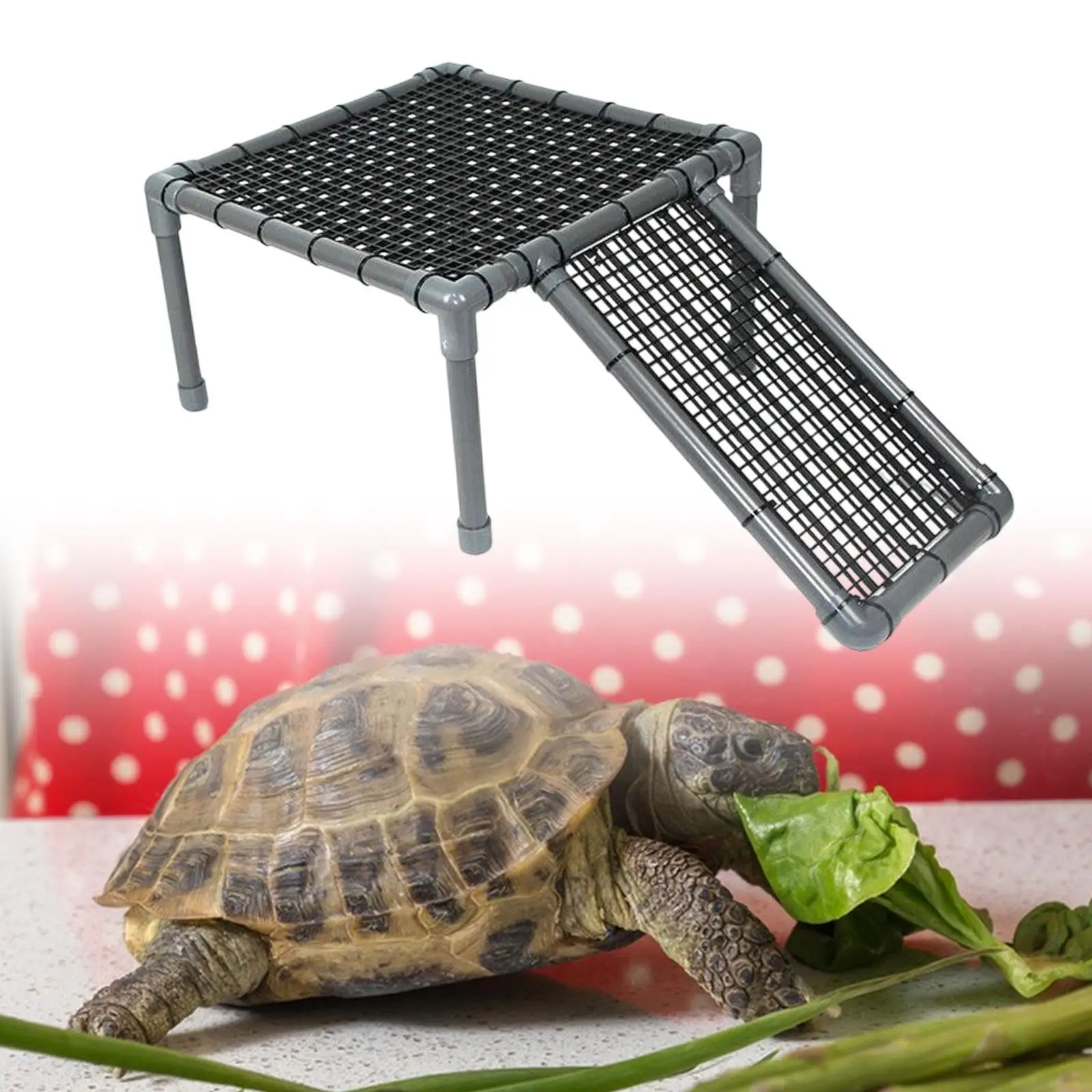 Turtle Basking Platform Reptile Tank Ladder Resting Climbing Shelf Turtle Ramp for Turtles Newts Amphibians Bearded Dragon