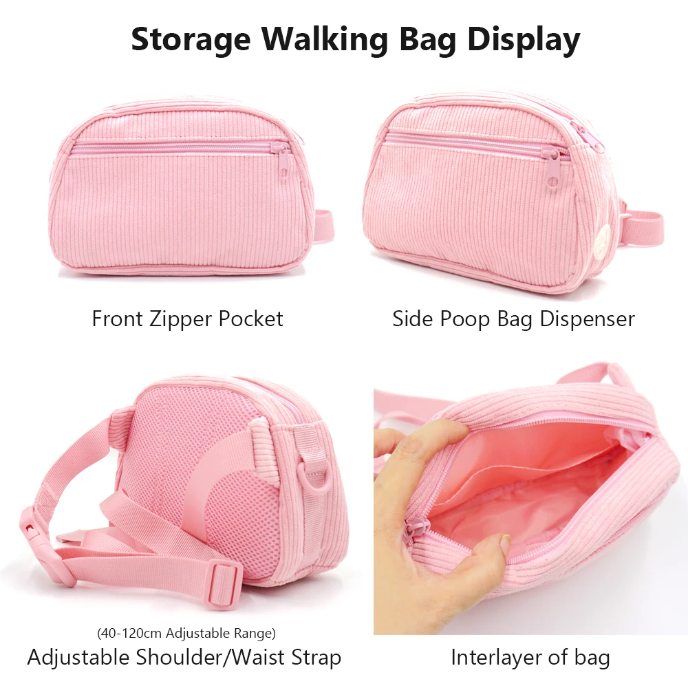 Conjunto de arnés para perro personalizado, Collar de perro personalizado de diseñador de lujo, bolsa para caca con bolsa para caminar, chaleco reflectante sin arnés - imagen 5