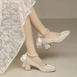 Zapatos Lolita para mascotas con lazo rojo para gatos y perros