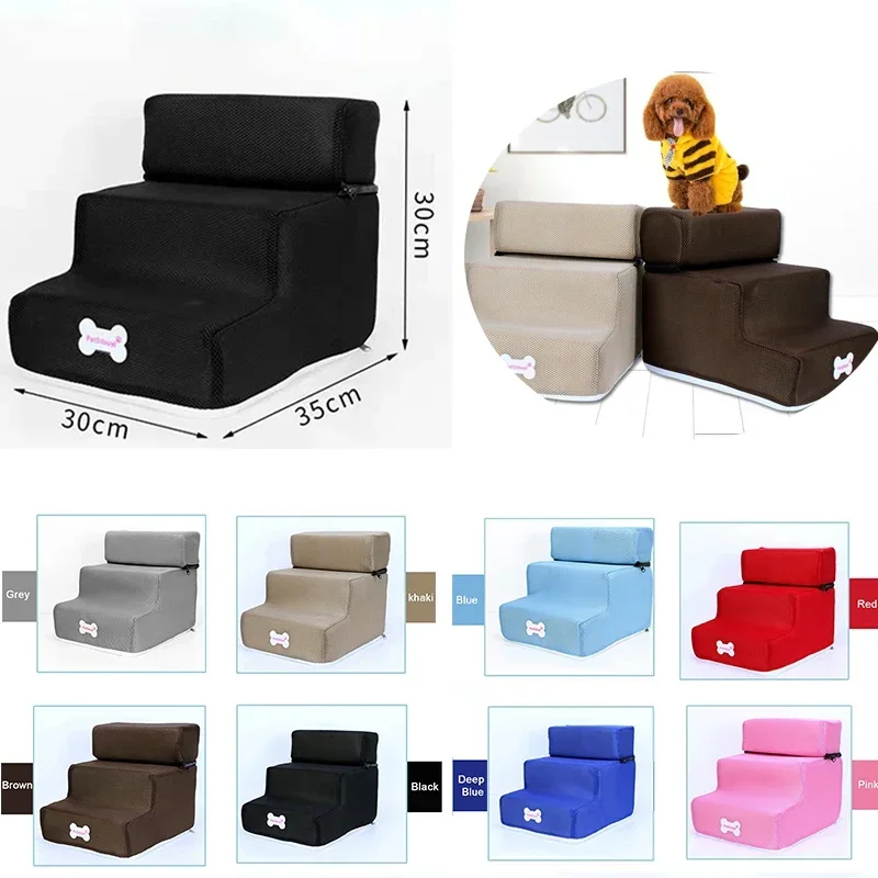 Escaleras para perros, escalera para mascotas, rampa para gatos pequeños, escalera antideslizante extraíble para perros, escaleras para cama, suministros para mascotas - imagen 3
