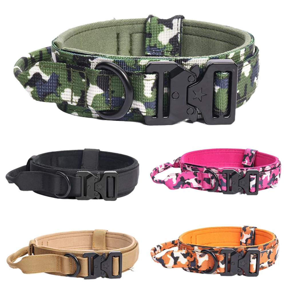 Collar y correa ajustable para perros grandes Doberman Pastor Alemán - imagen 3