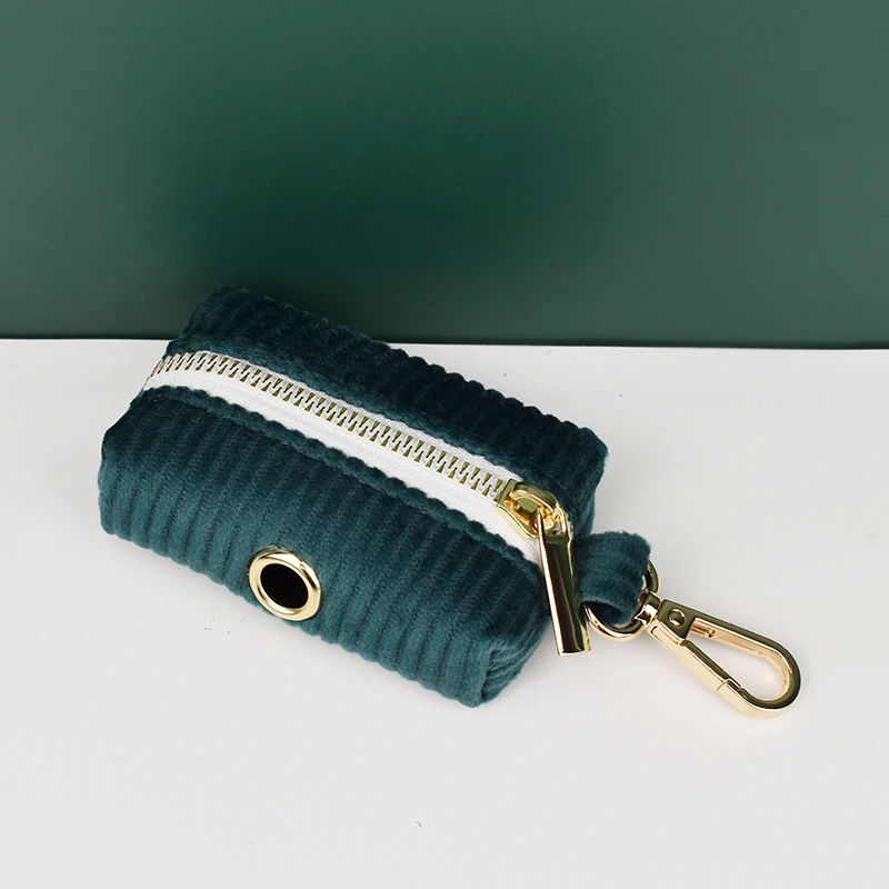 Collar y correa de pana verde oscuro para perro, placa de identificación grabada personalizada, suministros para mascotas, pana 18 - imagen 4