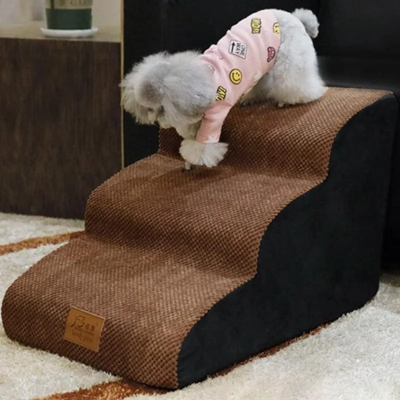 Escalera de esponja lateral para cachorros, rampa duradera para gatos, escalones de escalada para mascotas de interior, patas suaves y cómodas, rampas estables, productos para mascotas - imagen 2