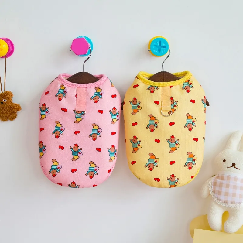 Abrigos bonitos de oso de dibujos animados para perros, ropa de invierno de lana para perros pequeños y medianos, chalecos, ropa de Yorkshire Terrier, chaquetas para cachorros - imagen 5