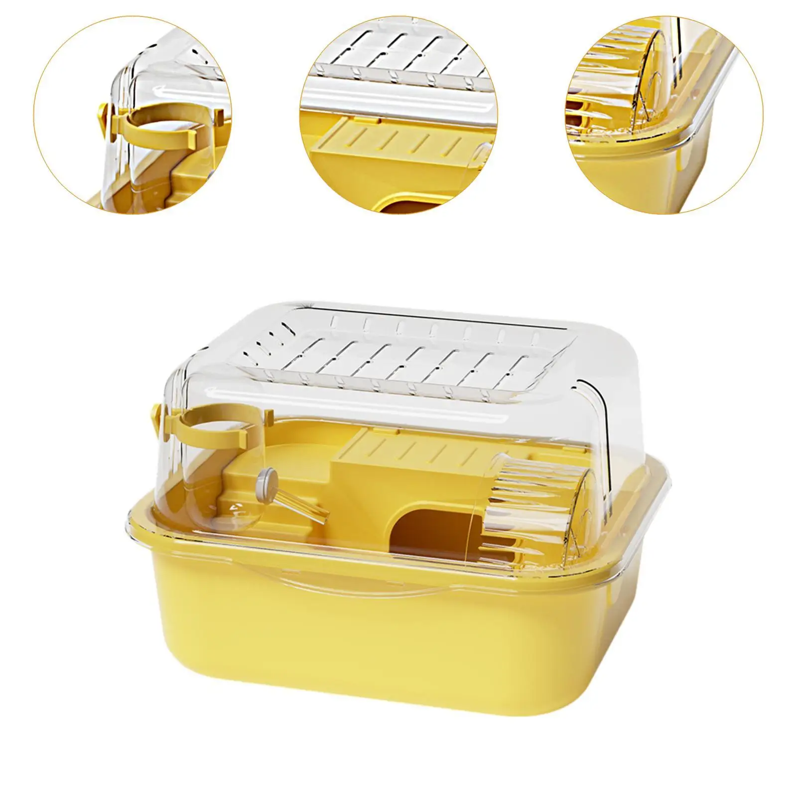 Large Hamster Cage House Double Tier Openable Top Ventilated Hamster Habitat Small Animal Cage for Hedgehog Guinea Pigs Bunny