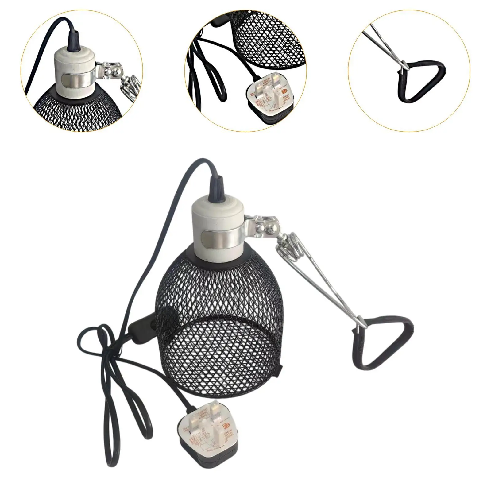 Reptile Heating Lamp Shade Anti Scald Heater Guard for Amphibians Snake Bird