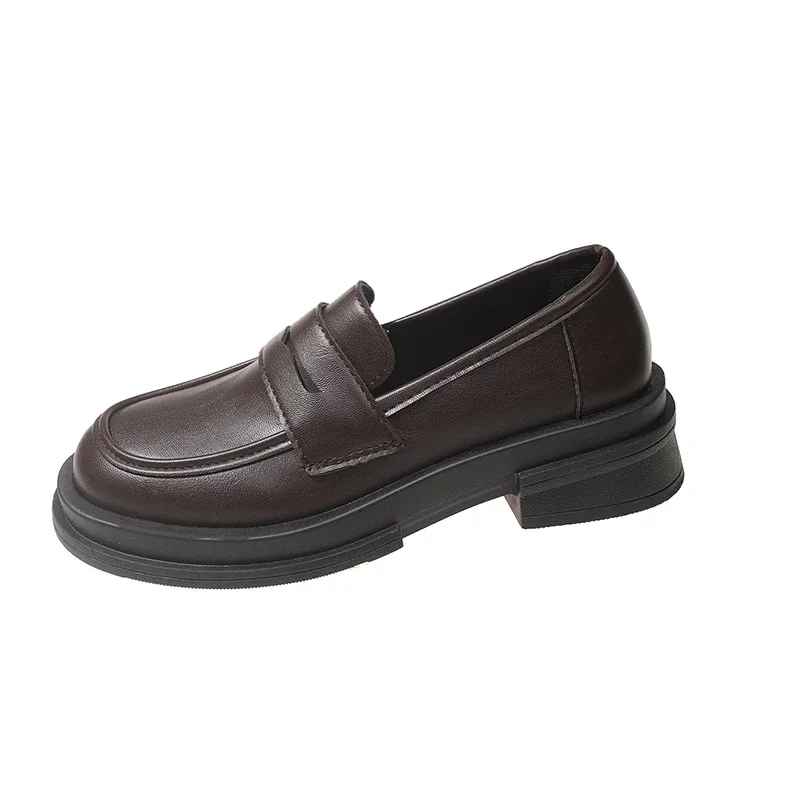 Zapatos de estudiante universitario de estilo japonés nuevos, zapatos de Cosplay de Lolita para mujer/niña, zapatos de plataforma de uniforme negro/café a la moda 2025 - imagen 5