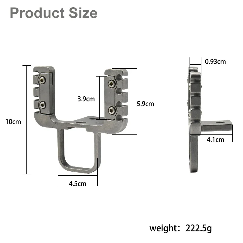 Tirachinas largo, cabeza de arco especial, cabestrillo de Metal, cabeza de arco retráctil, accesorios de tirachinas de caza, piezas de tirachinas DIY - imagen 2