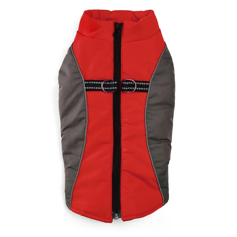 Chaqueta cálida de invierno para perros pequeños, ropa reflectante a prueba de viento para perros, chaleco para Bulldog Francés Yorkie, abrigo con anillo en D, trajes para cachorros - imagen 4