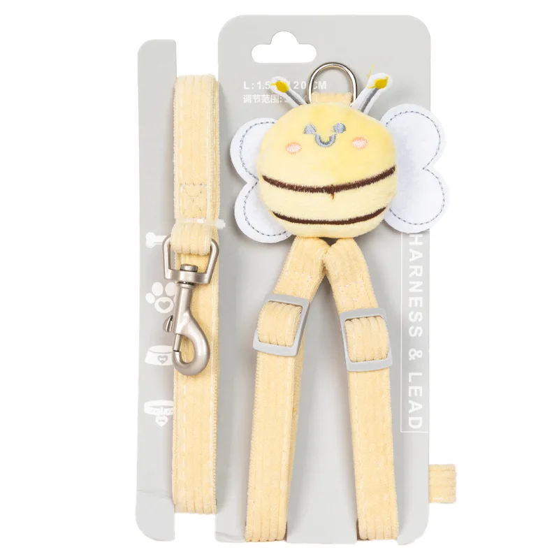 Conjunto de arnés y correa para perro, chaleco suave y acogedor a prueba de tirones, correa para perro, Apertura trasera, apto para caminar perros pequeños y gatos - imagen 5