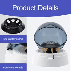 Mini centrífuga de 7000rpm, microcentrífuga con enchufe para UE, EE. UU., Reino Unido, centrífuga PCR de sangre de Plasma para estudio de química de laboratorio