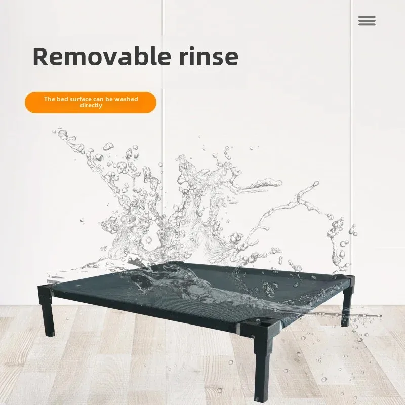 Cama elevada para perros grandes, cama plegable para acampar, casa para gatos, cama portátil a prueba de humedad para perros, accesorios lavables y extraíbles para perros - imagen 3