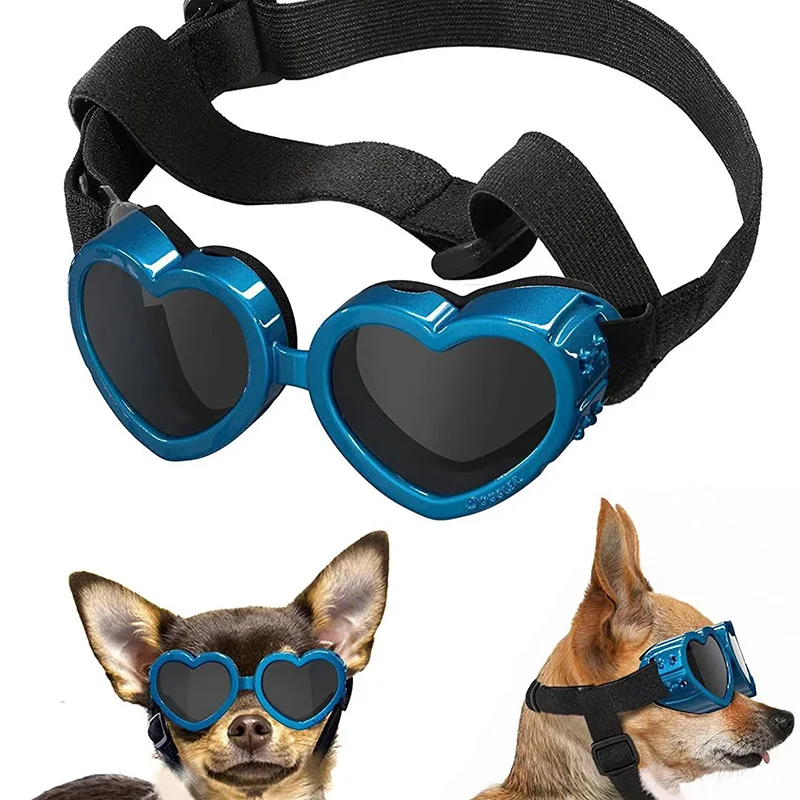 Gafas de sol corazón ajustables para perros pequeños y gatos – UV - imagen 2