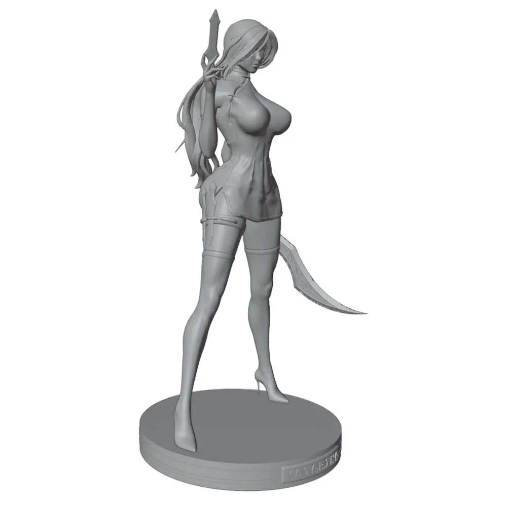 Kit figura resina 1/24 gris DIY sin montar ni pintar - imagen 4