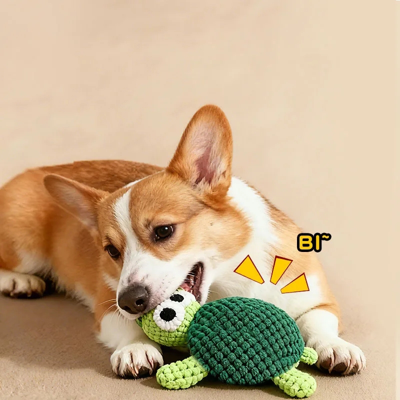 Juguete para perros de peluche - mordida resistente y limpieza dental - imagen 3