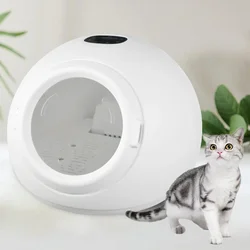 Caja de secado inteligente redonda para mascotas, secado doméstico para gatos y mascotas, ducha totalmente automática para perros, secador de pelo, desinfección multifuncional
