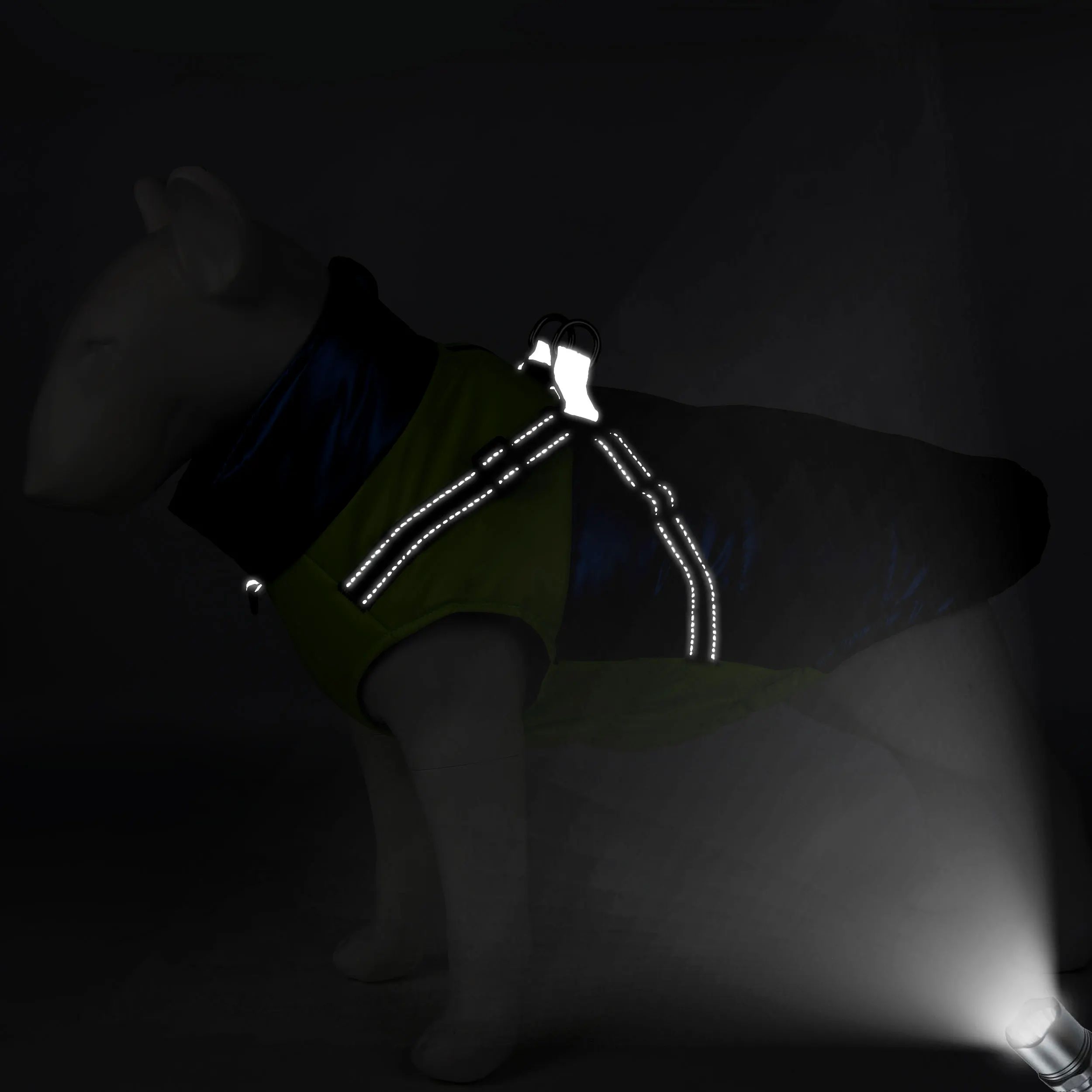 S-6XL chaqueta cálida de invierno para perros, ropa impermeable, abrigo para perros grandes, chaleco con arnés para perros pequeños, medianos y grandes, Bulldog Francés - imagen 4