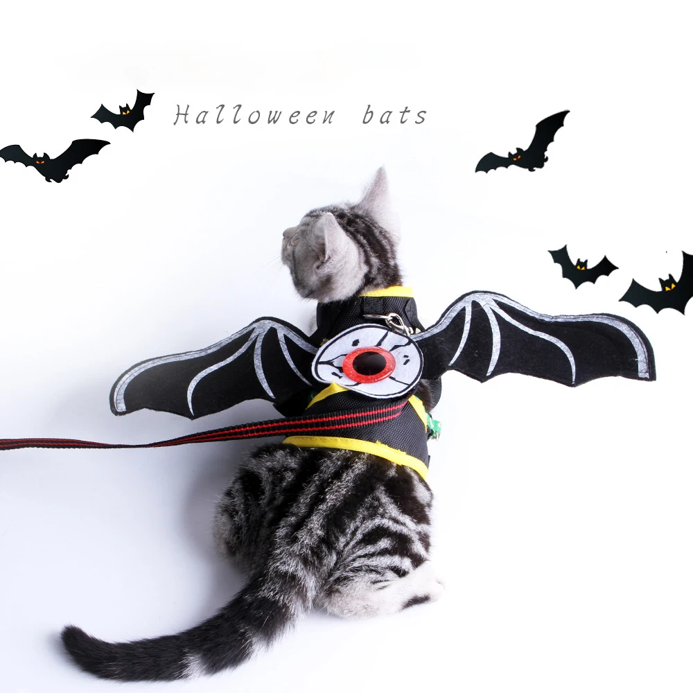 Correa de pecho transpirable para mascotas, arnés para perros y gatos, suministros para viajes al aire libre, Cosplay de Halloween - imagen 2