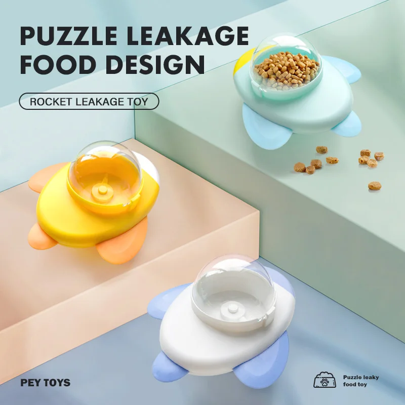 Juguete interactivo para perros y gatos, dispensador automático de comida para mascotas, diseño de pato de dibujos animados, comida lenta, alimentador de aperitivos para mascotas para entrenamiento de perros - imagen 3
