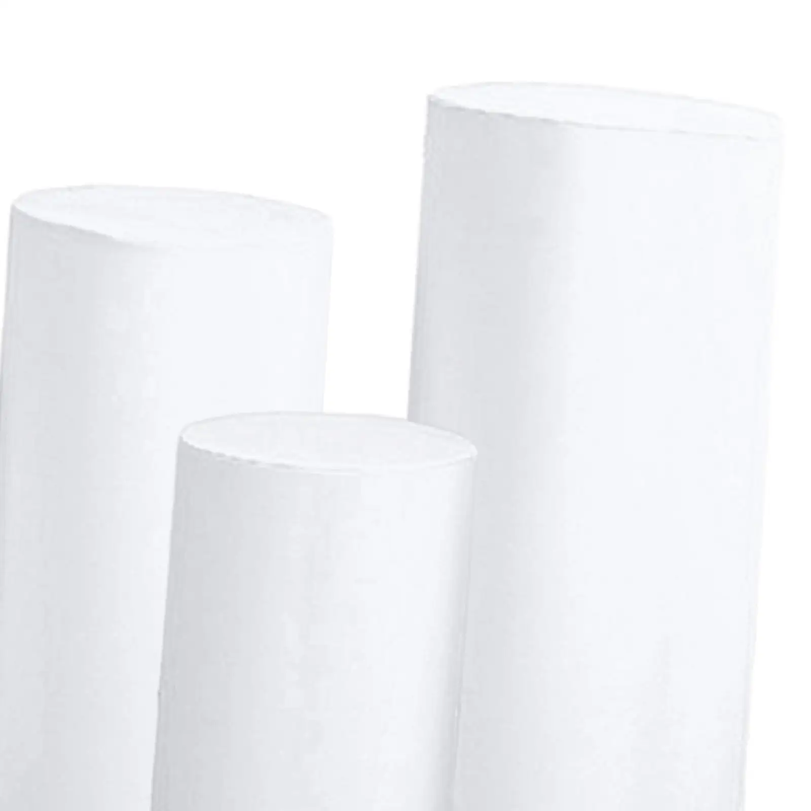 3Pcs Cylinder Plinth Covers Dessert Tables Cloth Plinth Stand Pillar Covers for Wedding Thanksgiving Birthday Party Decoration