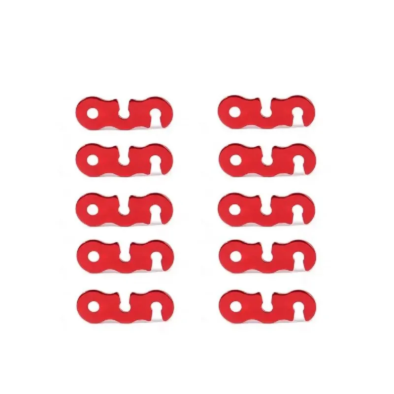 10 Uds. Cable ajustable para tienda de campaña, hebilla de cuerda, tensores tipo S, Kit de sujetadores, dispositivos para exteriores, tiendas de campaña, accesorios de seguridad - imagen 5