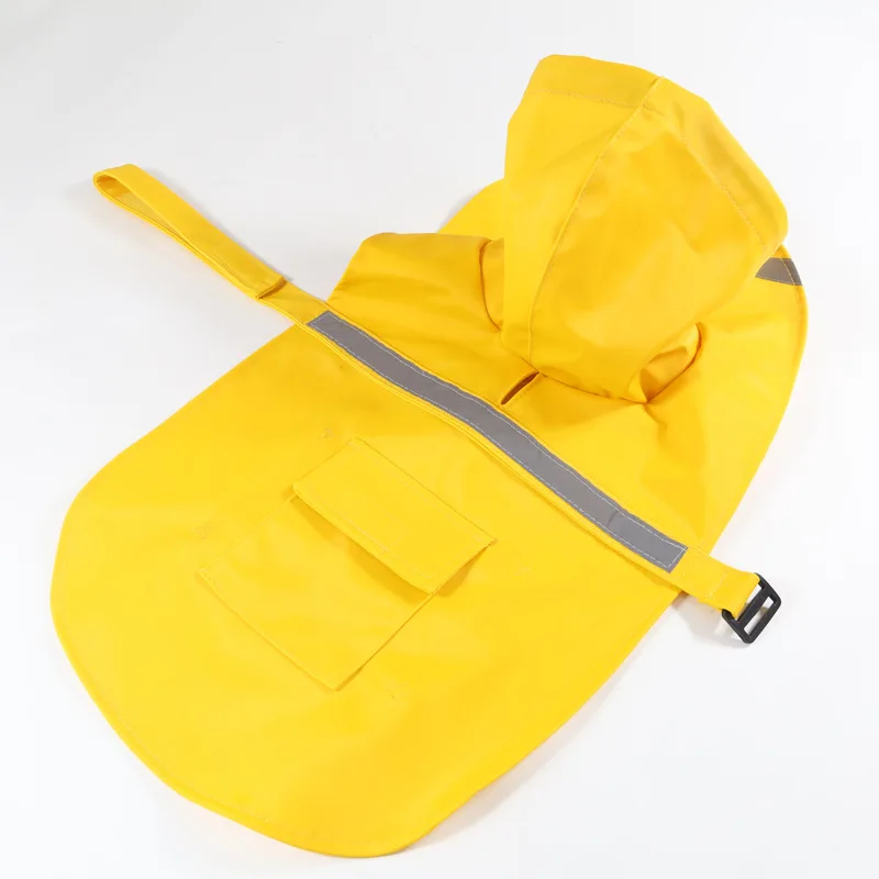 Chubasquero con capucha para perros y gatos grandes, chaqueta reflectante Multicolor para mascotas, abrigo impermeable para cachorros, ropa para exteriores - imagen 2